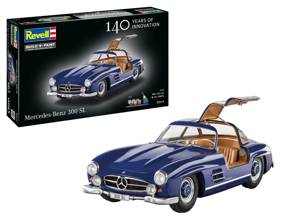 Revell 05614 Geschenkset Mercedes-Benz 300 SL 140 Jahre MB 1:24