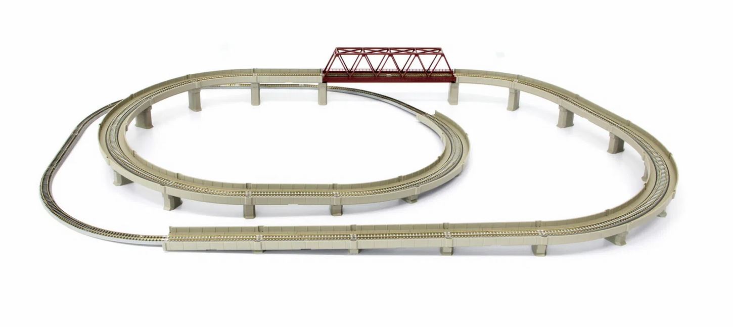 Rokuhan R063 Gleis-Set D Einfaches Gleisoval 1:220 Spur Z Neu OVP