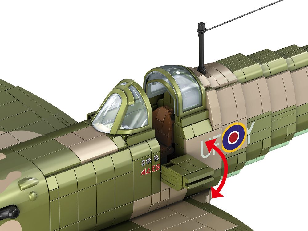 Revell 00962 Iron Maiden Spitfire MK.II Aces High Brick System 1:18
