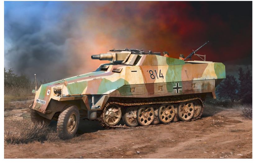 Dragon 6863 Sd.Kfz.251/9 Ausf.D w/7.5cm KwK 37 1:35 Bausatz