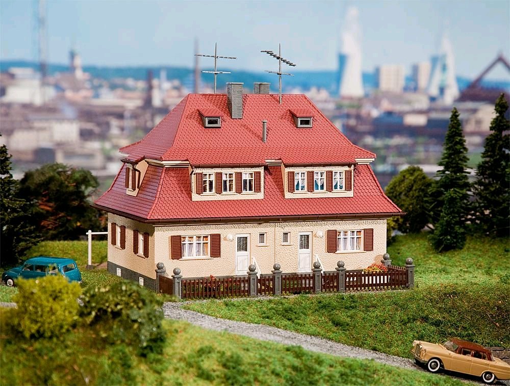 Faller 130464 Siedlungs-Doppelhaus 1:87 Spur H0 Bausatz Neu OVP