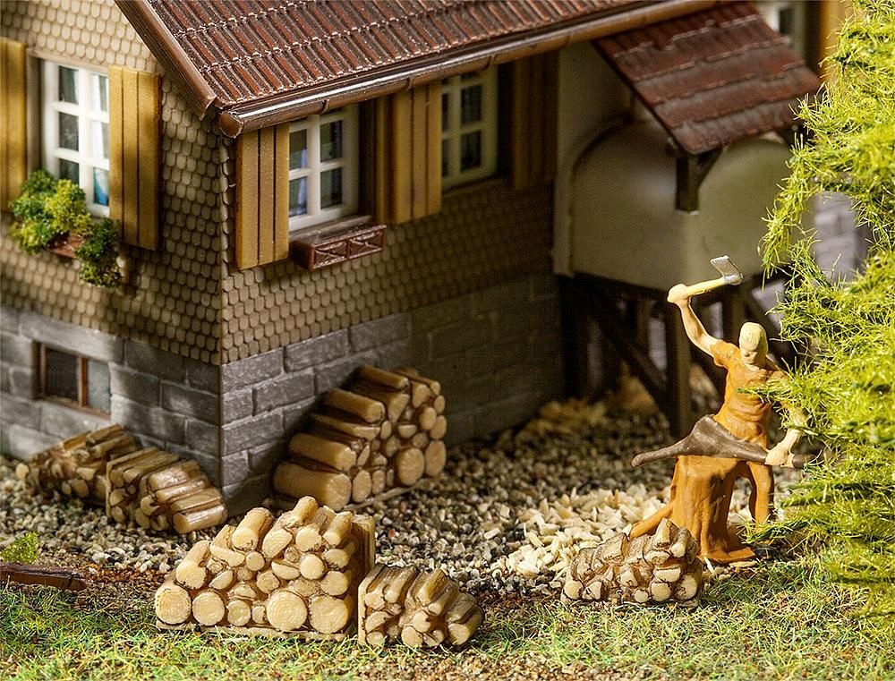 Faller 180940 6 Kleine Brennholzstapel 1:87 Spur H0 Neu OVP