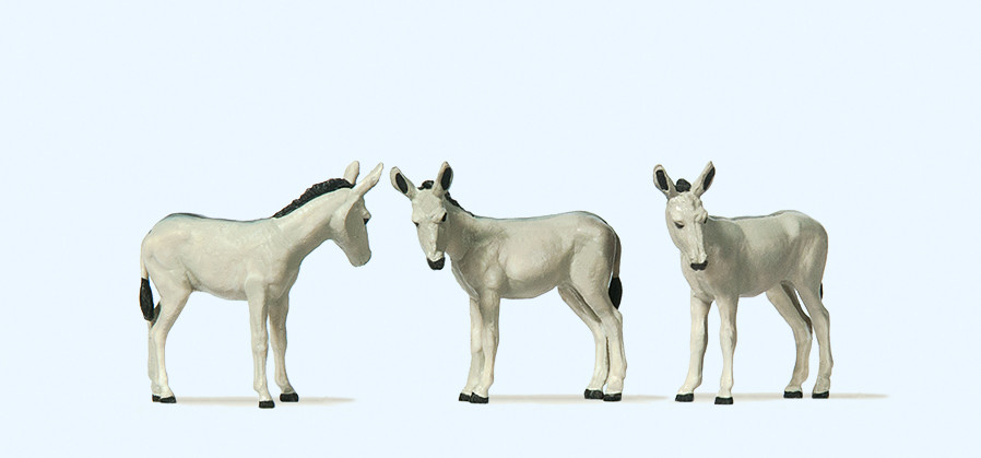 Preiser 10151 Esel 1:87 Spur H0 Neu OVP Figuren Tiere