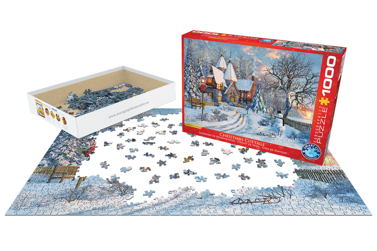 EUROGRAPHICS 6000-0790 Weihnachtshütte 1000 Teile Puzzle NEU OVP