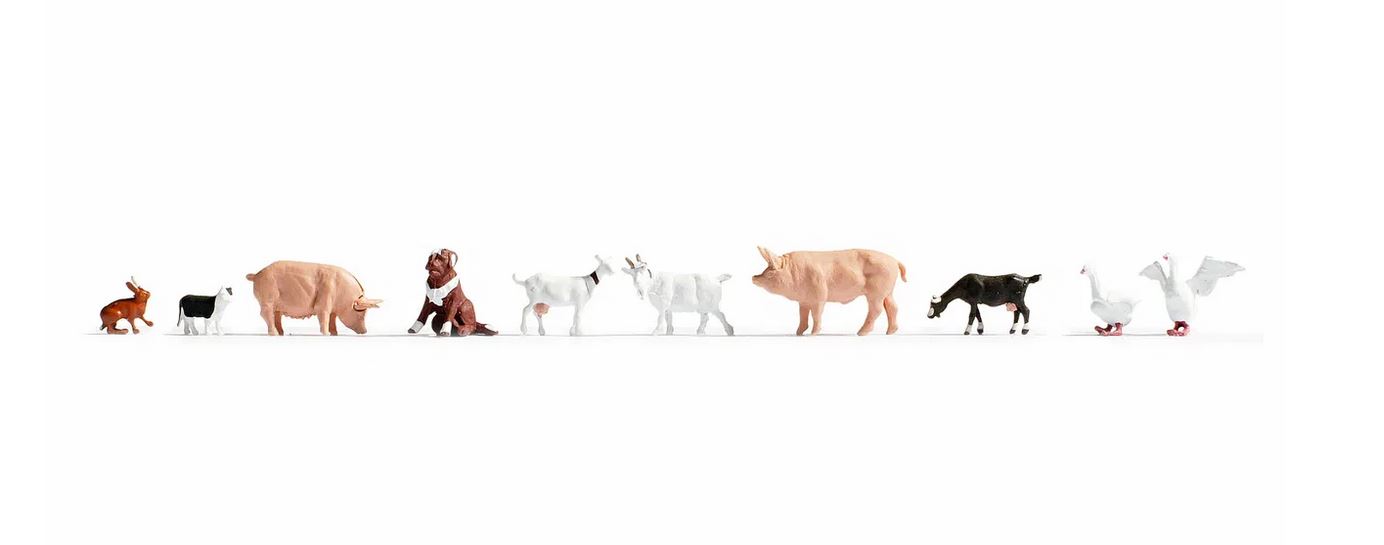Noch 36711 Tiere auf dem Bauernhof (10 Figuren) 1:160 Spur N