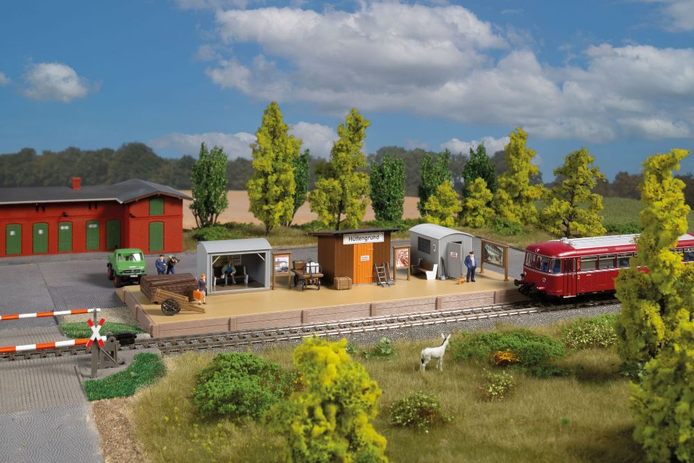Auhagen 11486 Haltepunkt Hüttengrund 1:87 Spur H0 Bausatz NEU OVP