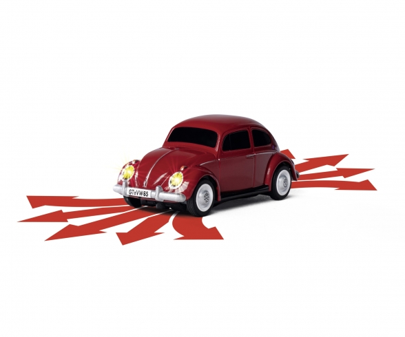 Carson 500504147 Volkswagen Beetle rot 2.4G 100% RTR 1:87 Spur H0
