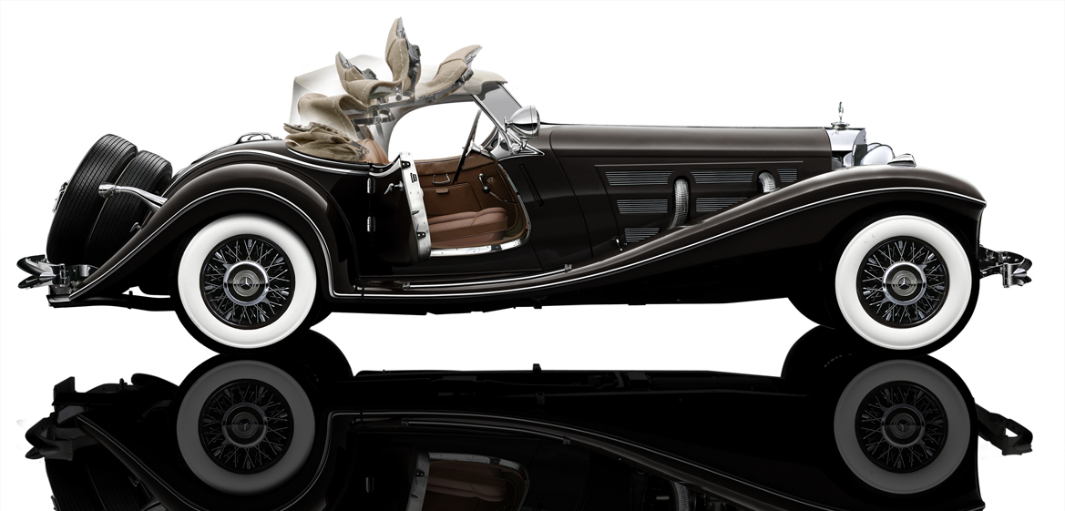 Bauer S018H Mercedes-Benz 500 K Spezial Roadster 1934 1:12 Neu