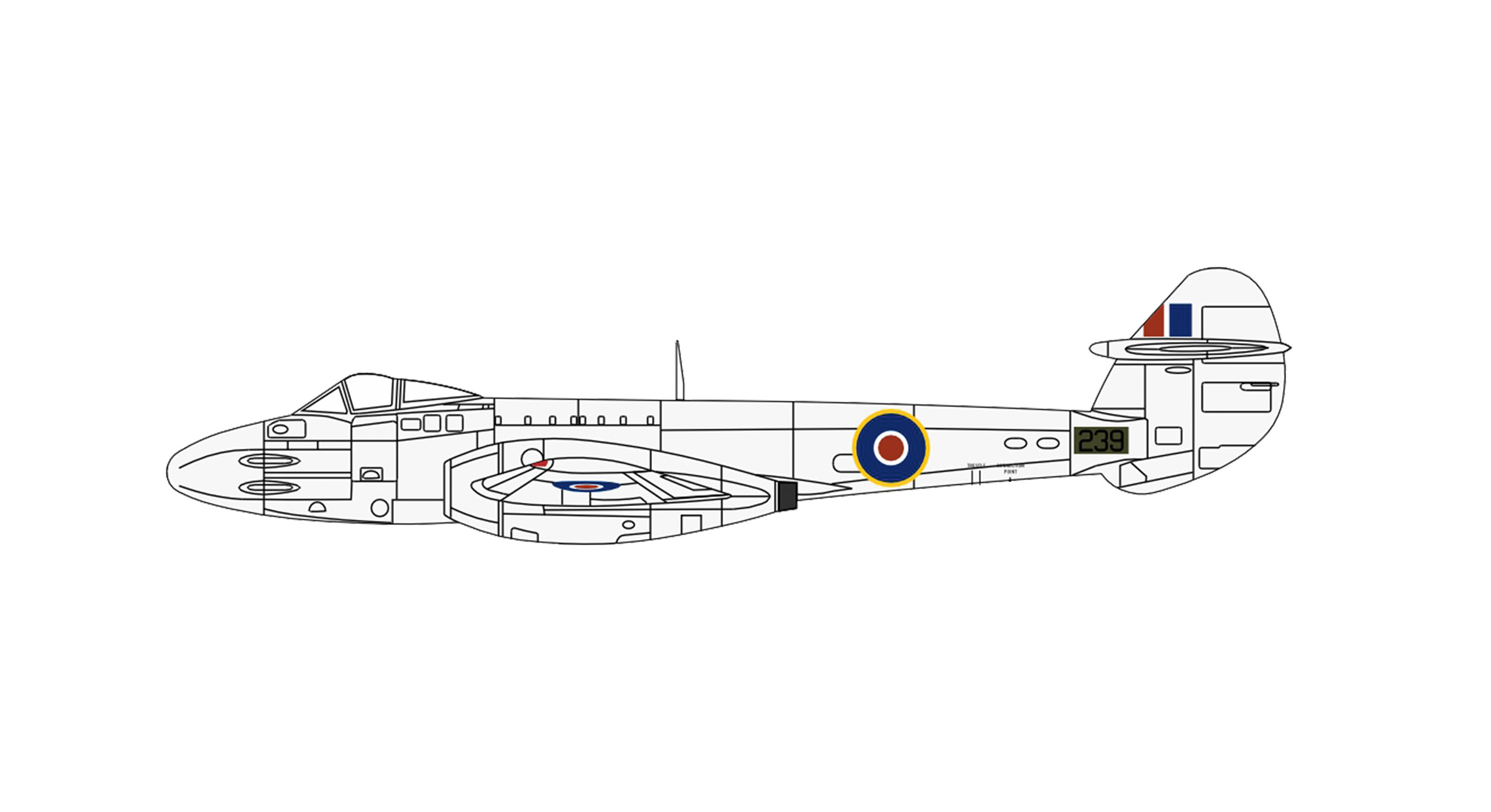 Herpa 81AC138 Gloster Meteor No. 616 Sqd