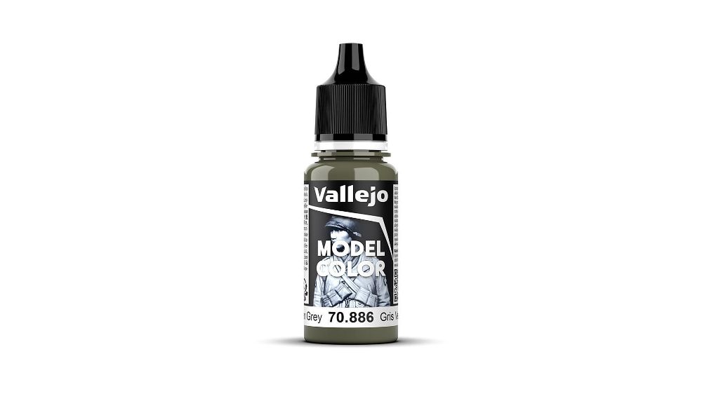 Vallejo 70886 Grüngrau, matt, 18 ml Model Color NEU