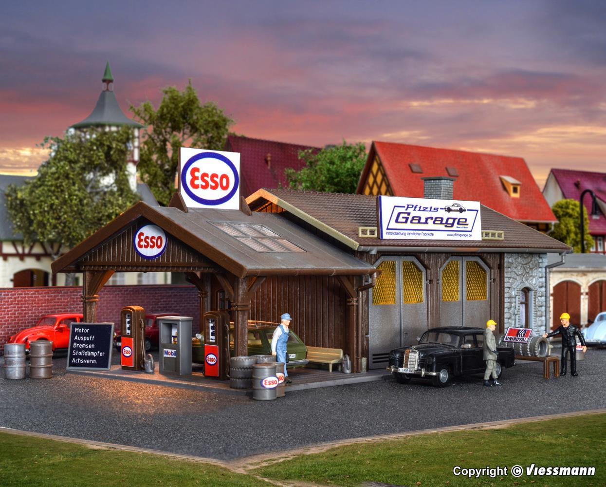 Vollmer 45599 Reparaturwerkstatt Pfizis Garage + Tankstelle Spur H0