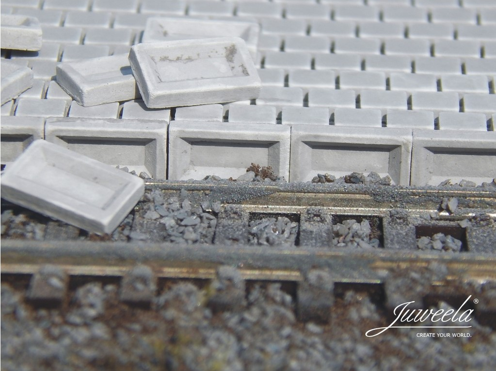 Juweela 23137 Bahnsteigkante 38cm ü SO, 15x (Miniatur)