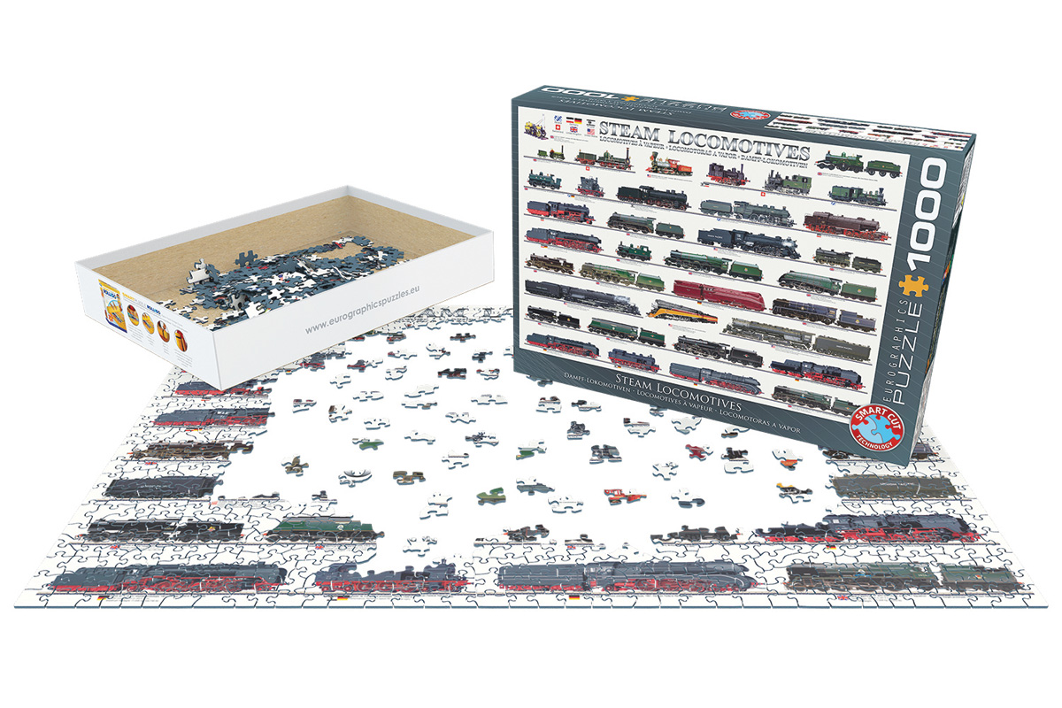 EUROGRAPHICS 6000-0090 Dampflokomotiven 1000 Teile Puzzle Neu OVP