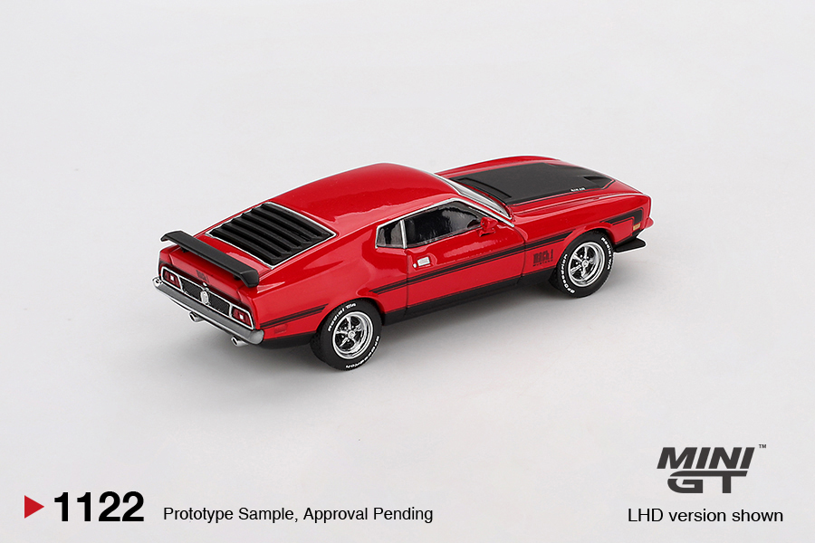 Mini GT 1122 Ford Mustang Mach 1 Race Red 1971 1:64 NEU OVP