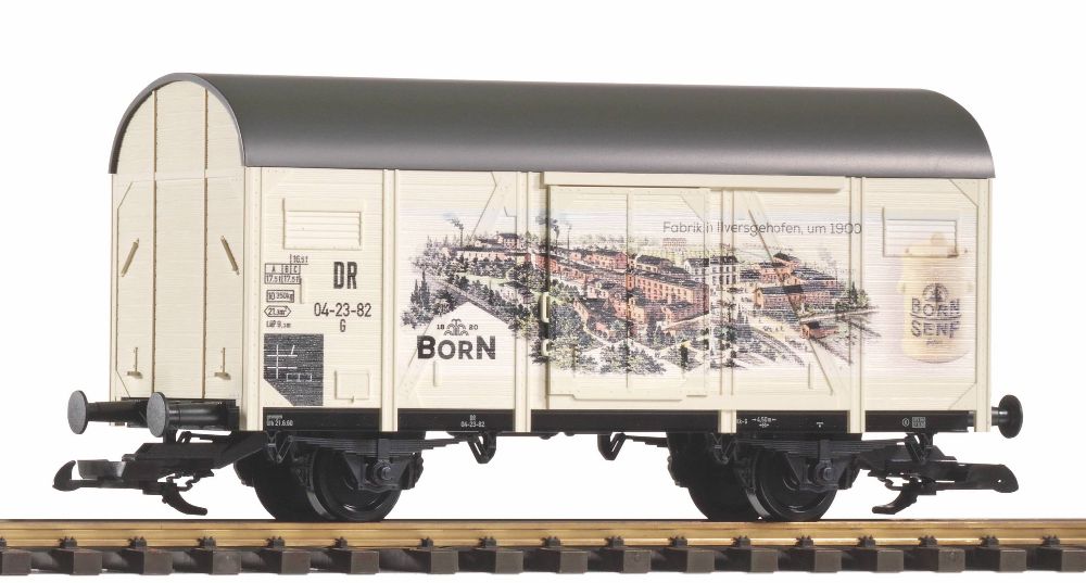 Piko 37965 Gedeckter Güterwagen Born DR III 1:22,5 Spur G NEU