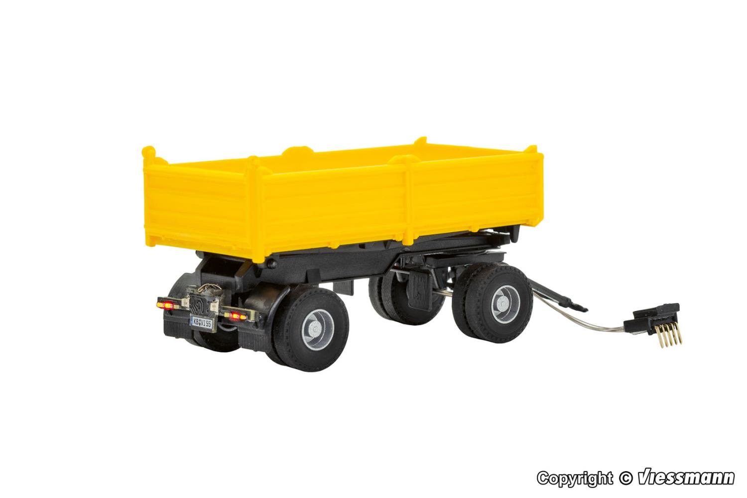 Viessmann 8215 2-achs Kippanhänger gelb CarMotion 1:87 Spur H0