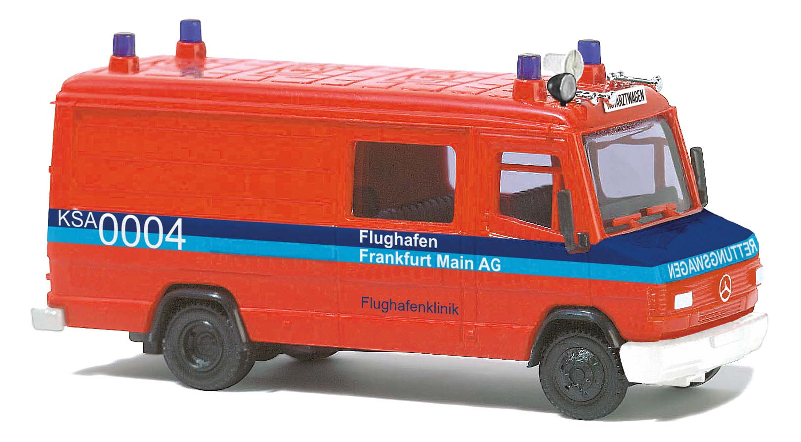 Busch 44302 Mercedes-Benz 507 Feuerwehr Fraport Frankfurt 1:87