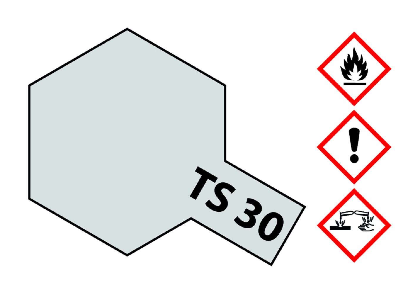Tamiya 85030 TS-30 Metallic Silber glänzend 100 ml