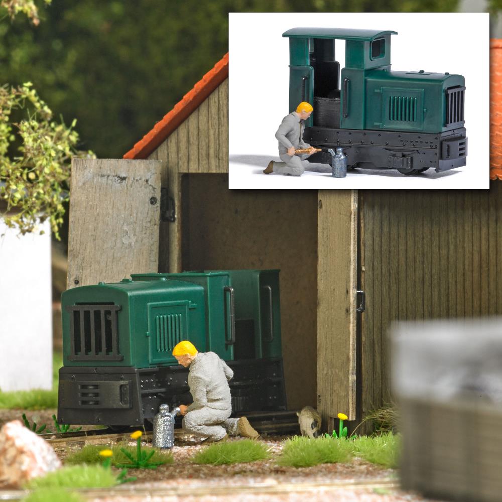 Busch 12454 Action Set: Lok ölen 1:87 Spur H0f Neu OVP
