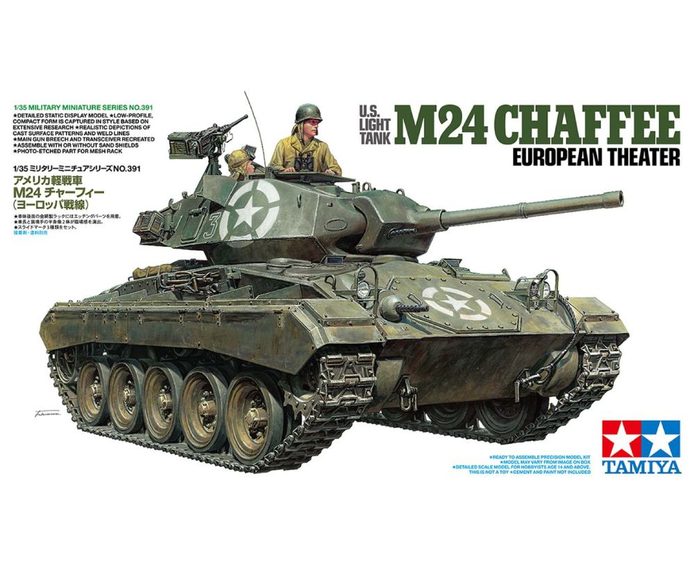 Tamiya 35391 US M24 Chaffee Euro Theater 1:35 Bausatz NEU OVP