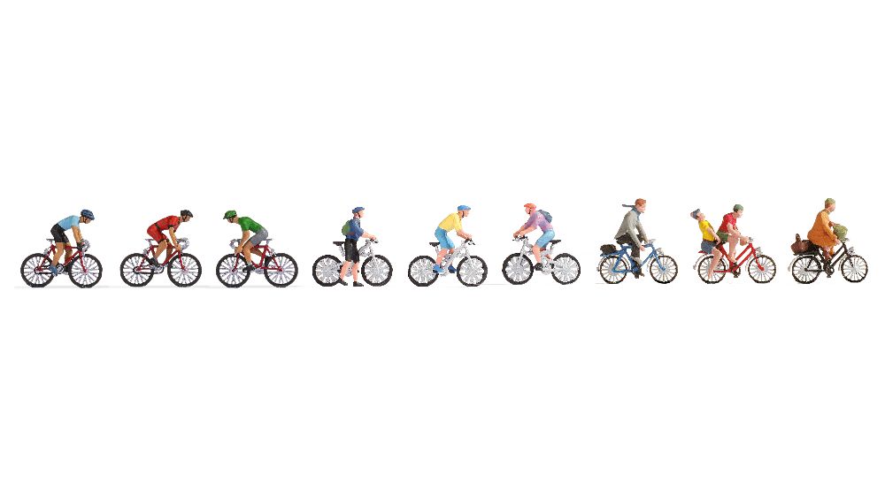 Noch 16150 XL-Set “Radfahrer” 9 Figuren Spur H0