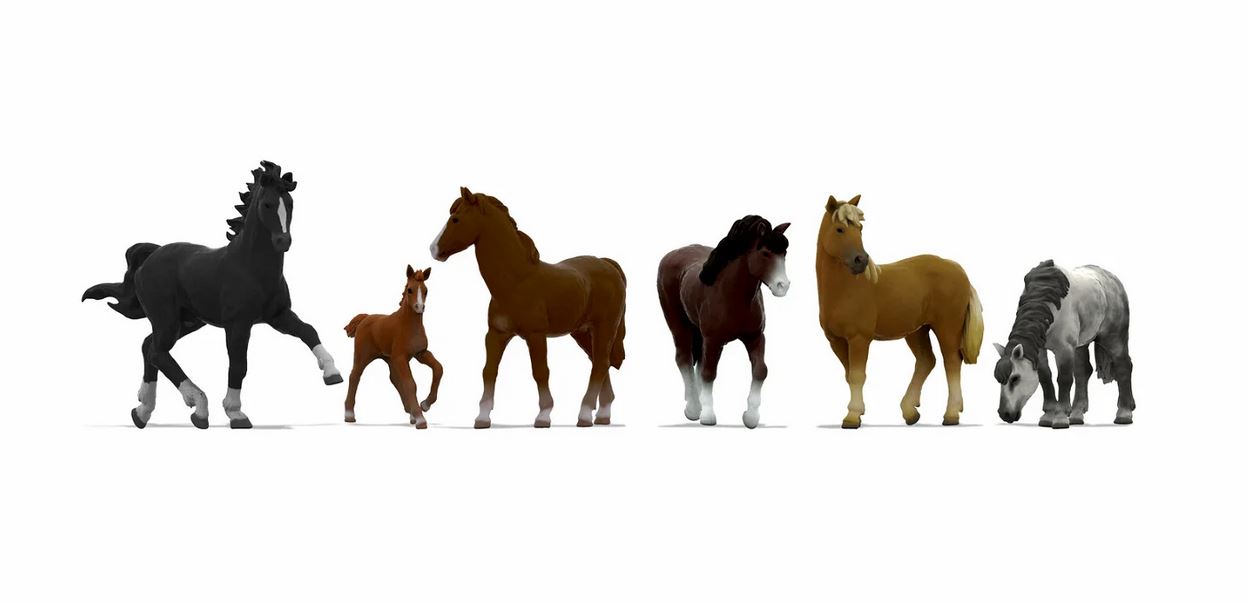 Noch 44542 Pferde 1:220 Spur Z NEU OVP Tiere Figuren