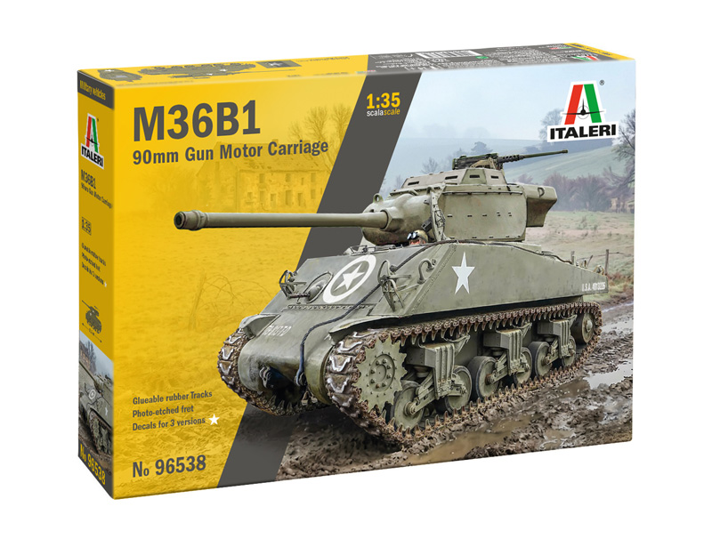 Italeri 96538 M36B1 90mm Gun Motor Carriage 1:35 Bausatz NEU OVP
