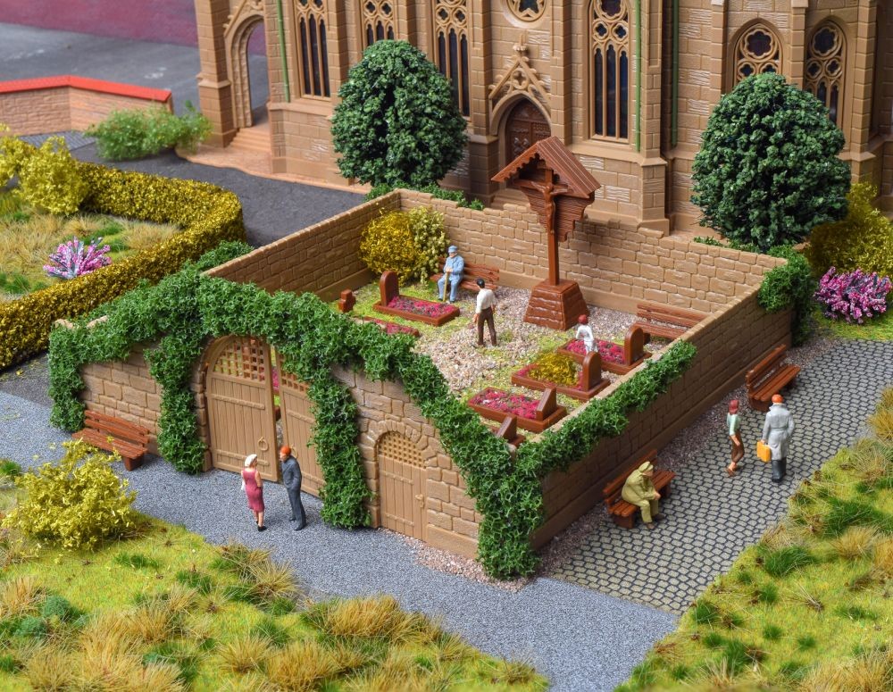 Vollmer 43861 H0 Deko-Set Friedhof