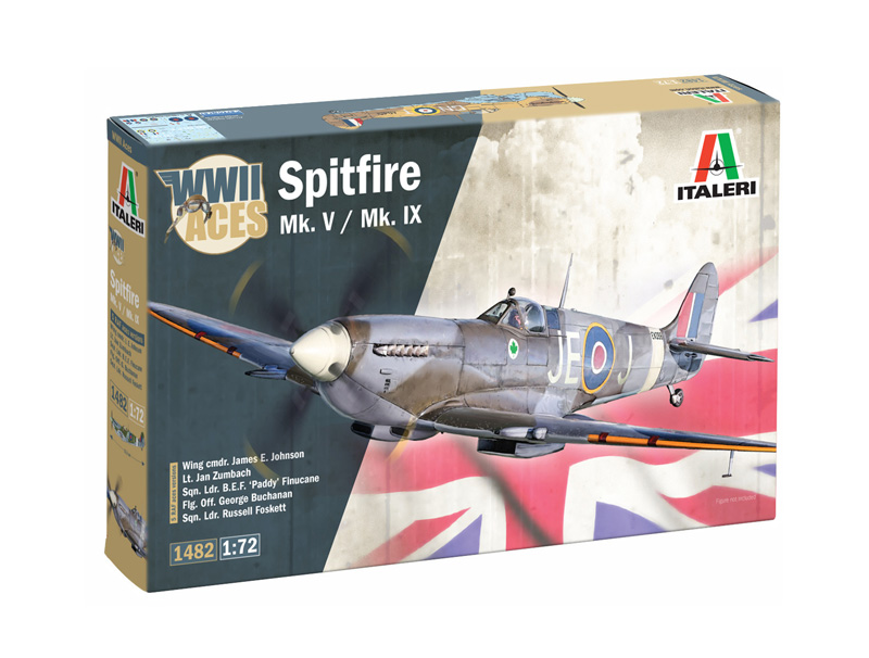 Italeri 1482 Spitfire Mk.V / Mk.IX Aces 1:72 Bausatz NEU OVP