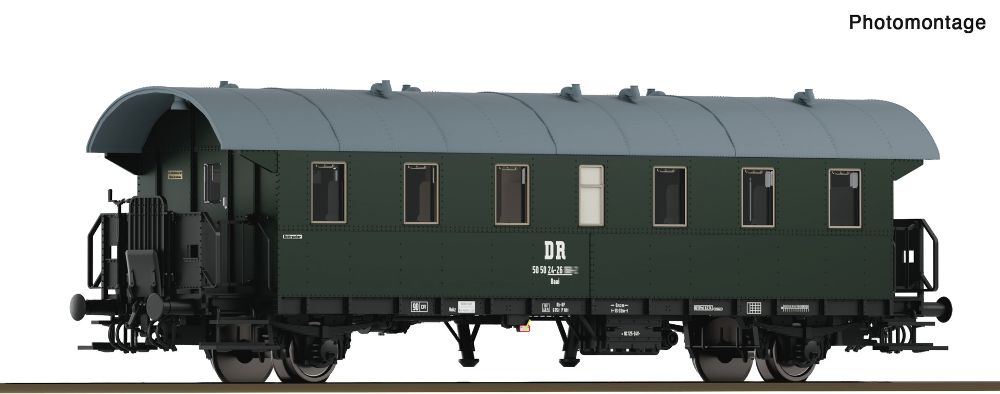 Roco 6280050 Personenwagen "Donnerbüchse" Bi 2. Kl. DR Spur TT