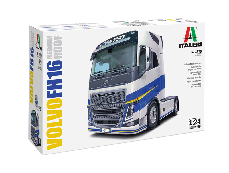 Italeri 3970 Volvo FH16 Medium Roof 1:24 Modellbausatz NEU OVP