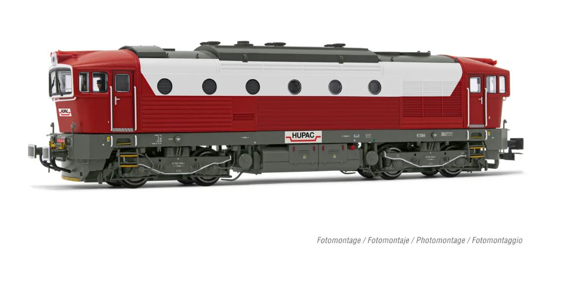 Rivarossi HR2929S HUPAC Diesellokomotive Rh. D.753.7 1:87 Spur H0 DC