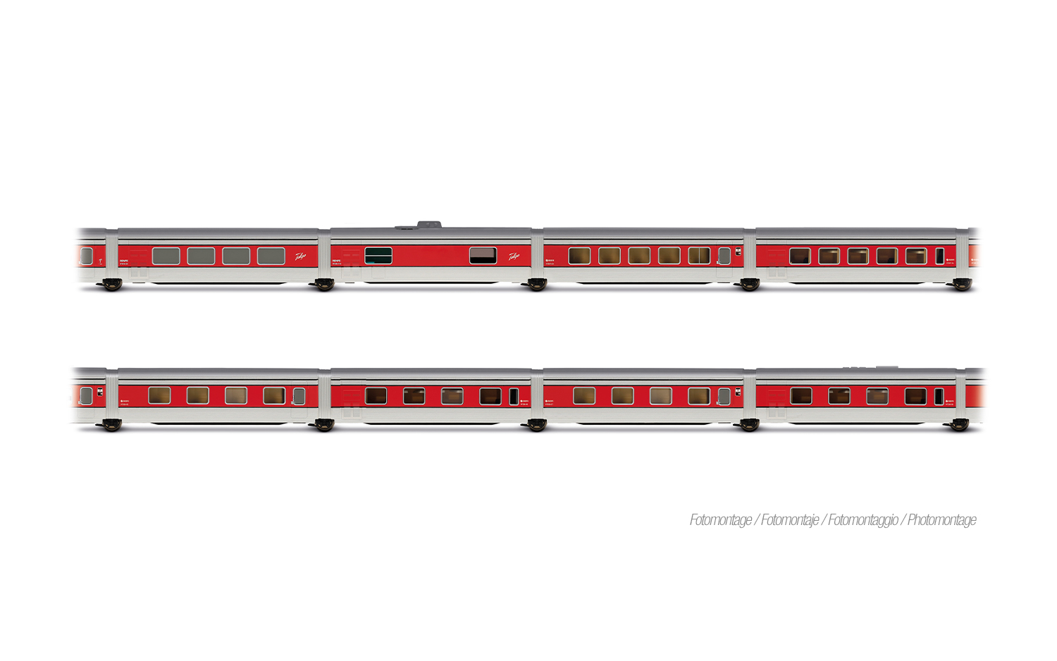 Arnold HN4513 RENFE, 8-tlg. Komplettset Talgo III RD „Barcelona Talgo“, Fa