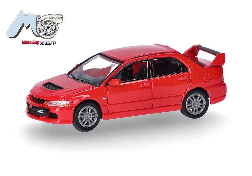 Herpa 87MC000005 MicroCity: Mitsubishi Lancer Evolution 9, rot 1:87 Neu