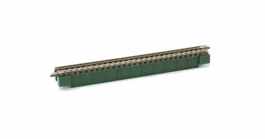 Rokuhan R071 Vollwandbrücke grün eingleisig 1:220 Spur Z Neu OVP
