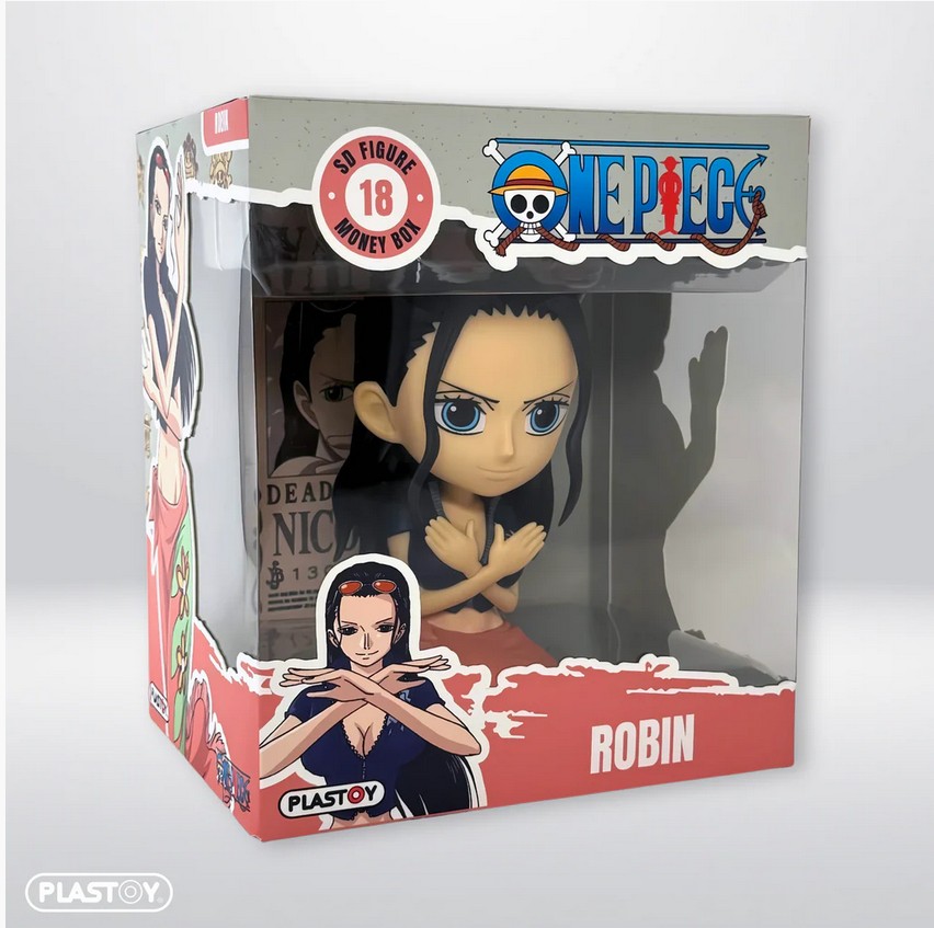 Plastoy 80219 One Piece Robin 15 cm NEU OVP Spardose
