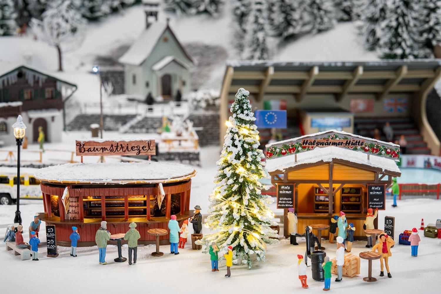 Faller 134006 2 Weihnachtsmarktbuden 1:87 Spur H0 Bausatz NEU