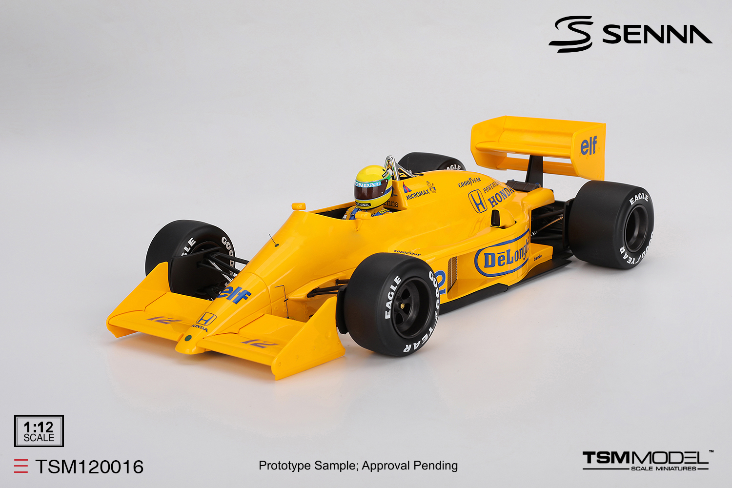 TSM TSM120016 1:12 LOTUS 99T #12 AYRTON SENNA MONACO GP WINNER 1987