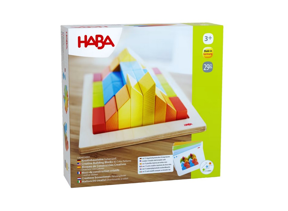 HABA 1304854001 Kreativbausteine Farbenspaß aus Holz NEU OVP