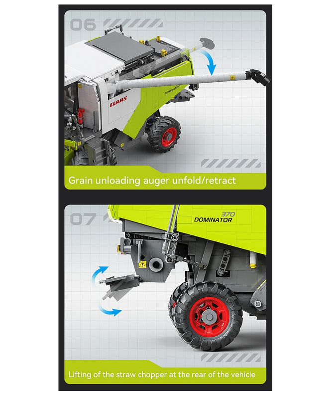 CaDA C61508W Claas Dominator 370 2,4GHz 1:18 Bausatz NEU OVP