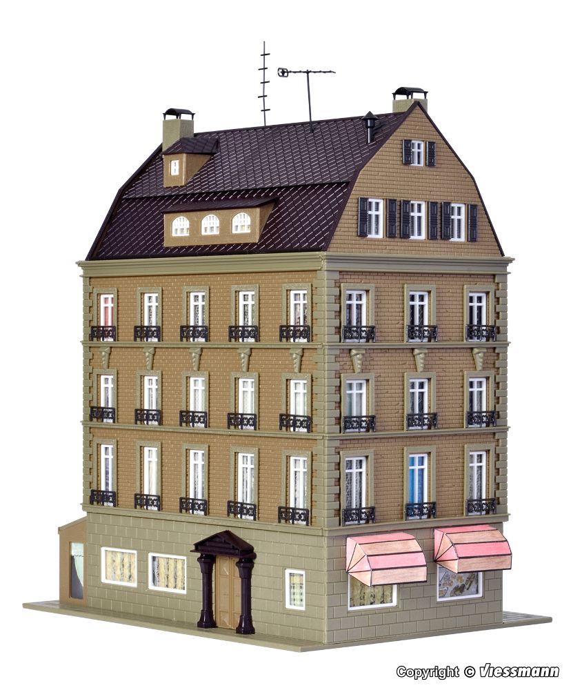Vollmer 43783 Café m. Inneneinrichtung + LED-Beleuchtung Spur H0