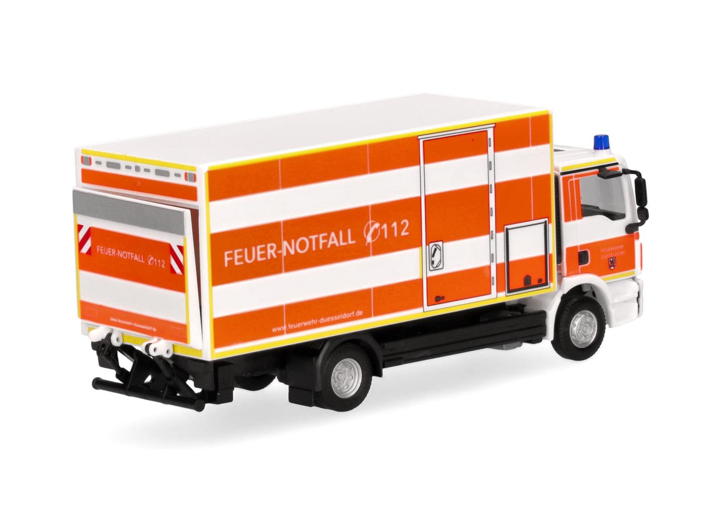 Herpa 098076 MAN TGM Koffer-LKW LBW FW Düsseldorf 1:87 Spur H0