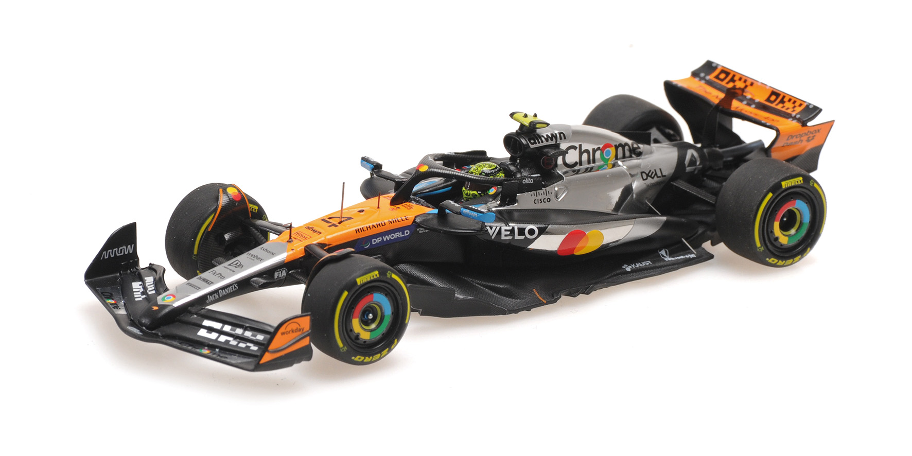 Minichamps 537255404 LANDO NORRIS WINNER BRITISH GP 2025 1:43 Spur 0