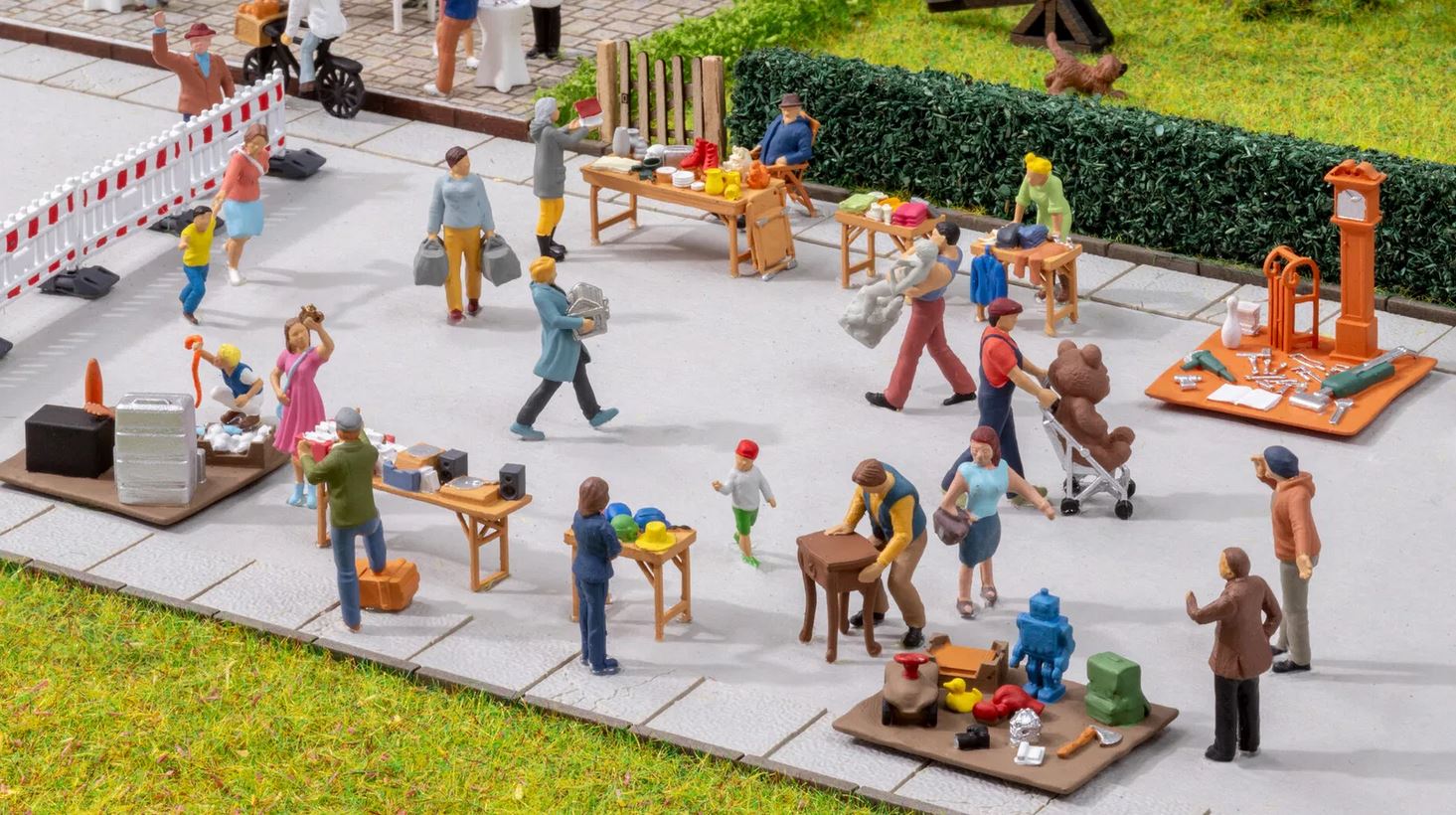 Noch 16282 Figuren-Themenwelt Flohmarkt 1:87 Spur H0 Neu OVP