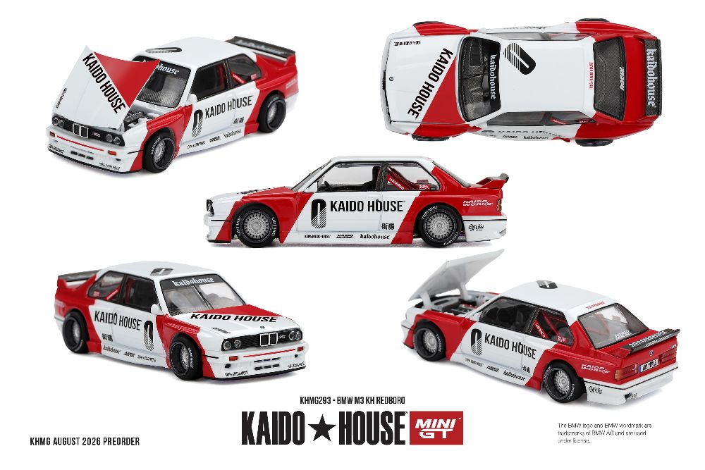 Kaido House 293 1:64 BMW M3 (E30) KH REDBORO 1989