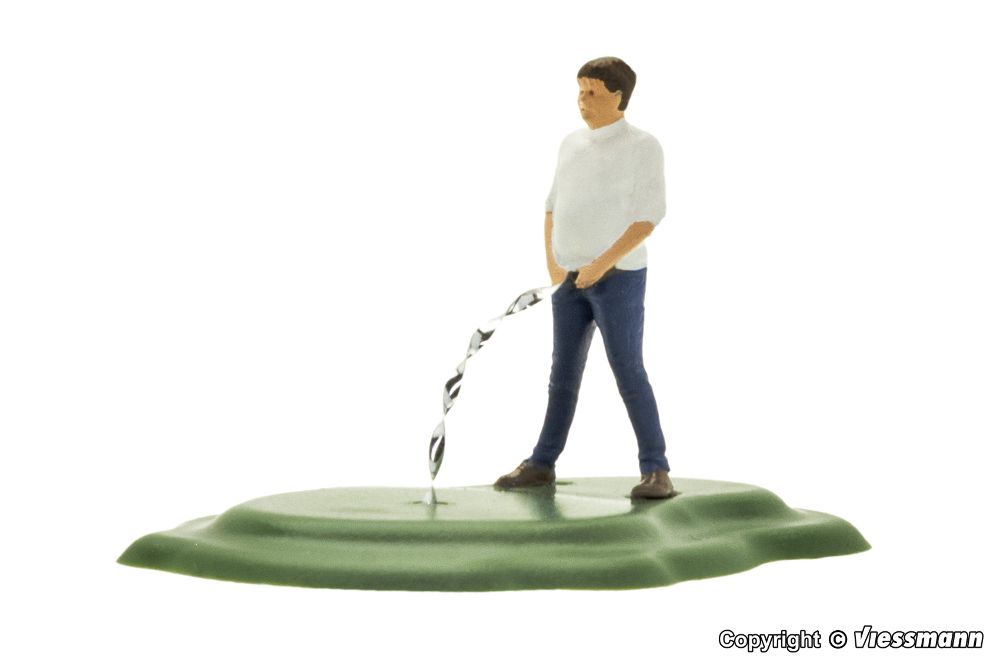 Viessmann 1534 Mann muss mal in Jeans, bewegt 1:87 Spur H0 Neu