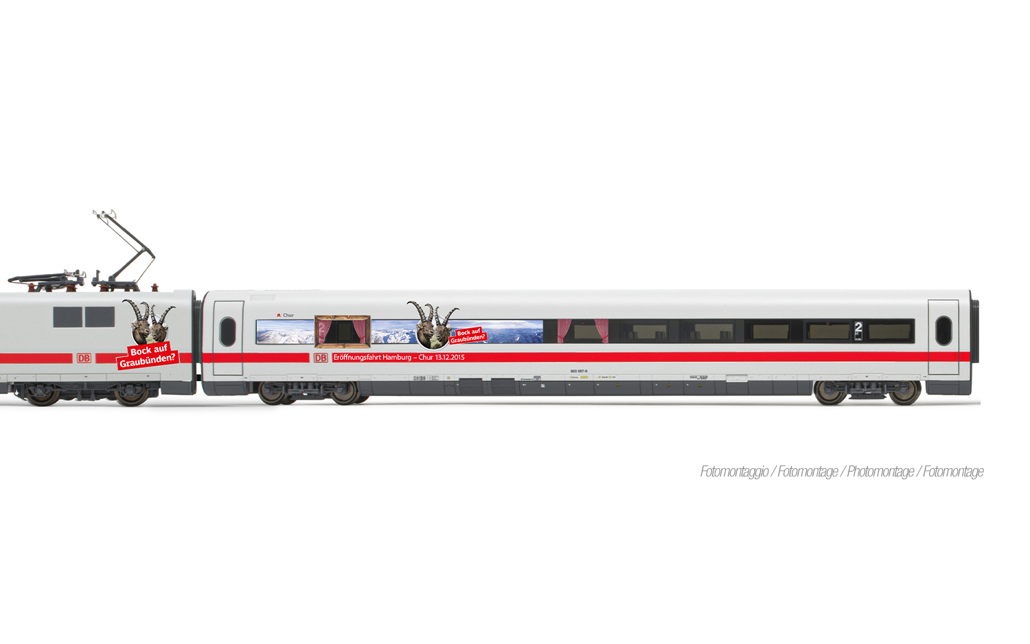 Lima HL1755 DB AG, ICE1, Tz 186 „Chur“ mit zusätzlichen Schweizer Stroma