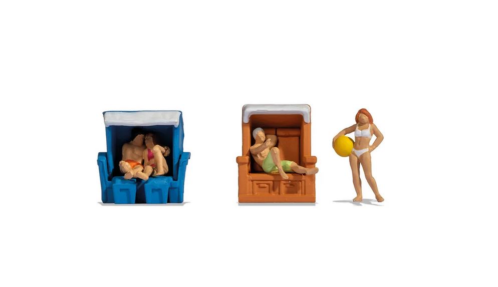 Noch 15852 Im Strandkorb 1:87 Spur H0 Neu OVP Figuren