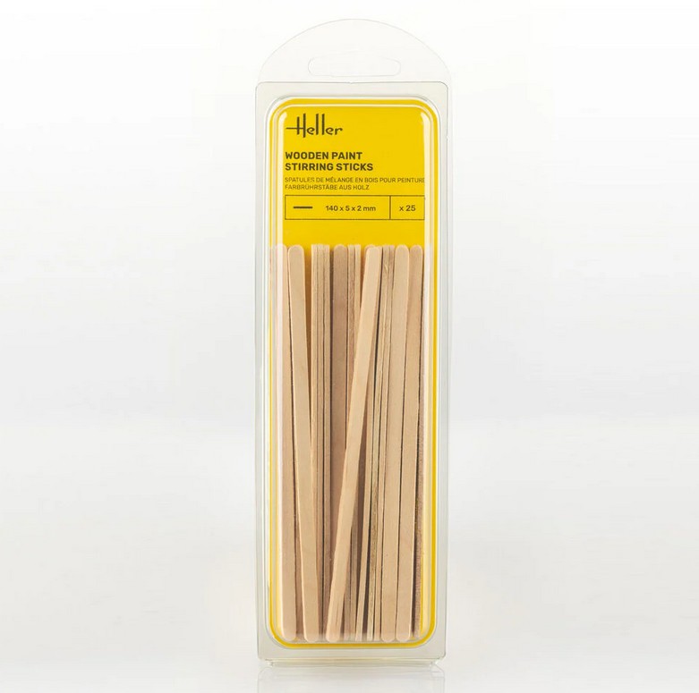 Heller 99018 Farbrührstäbe aus Holz (25-teilig) NEU OVP
