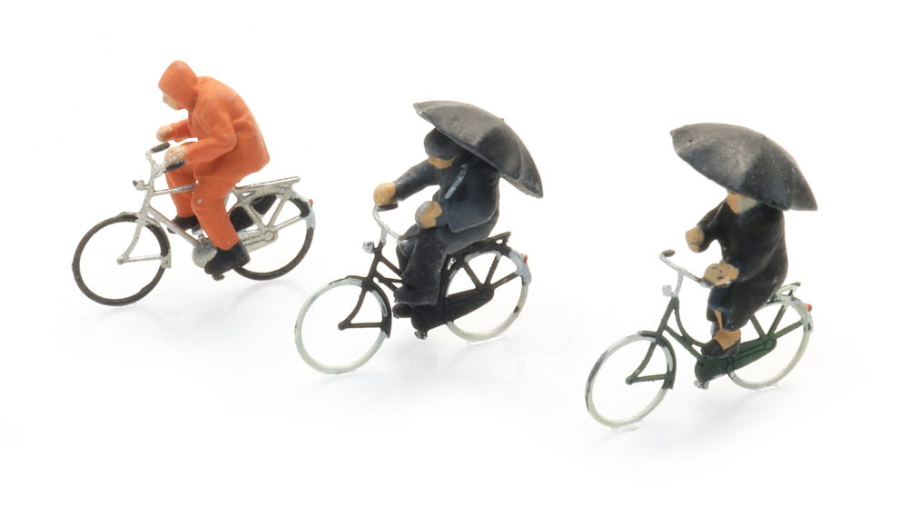 Artitec 5160037 Radfahrer im Regen (3x)